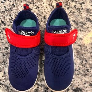 Speedo Kids Surfwalker Water Shoes XL (11/12) Navy/Red